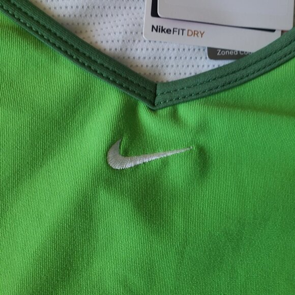 NIKE Women's Dri-Fit Tennis Tank - Lime Green/Green/White - XXL - Picture 3 of 5